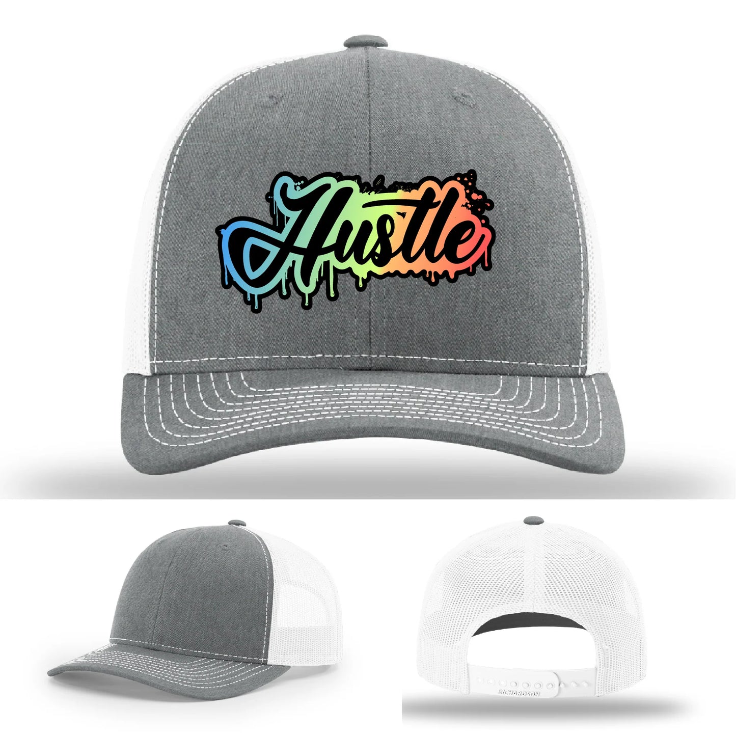 Hustle Leather Patch Hat