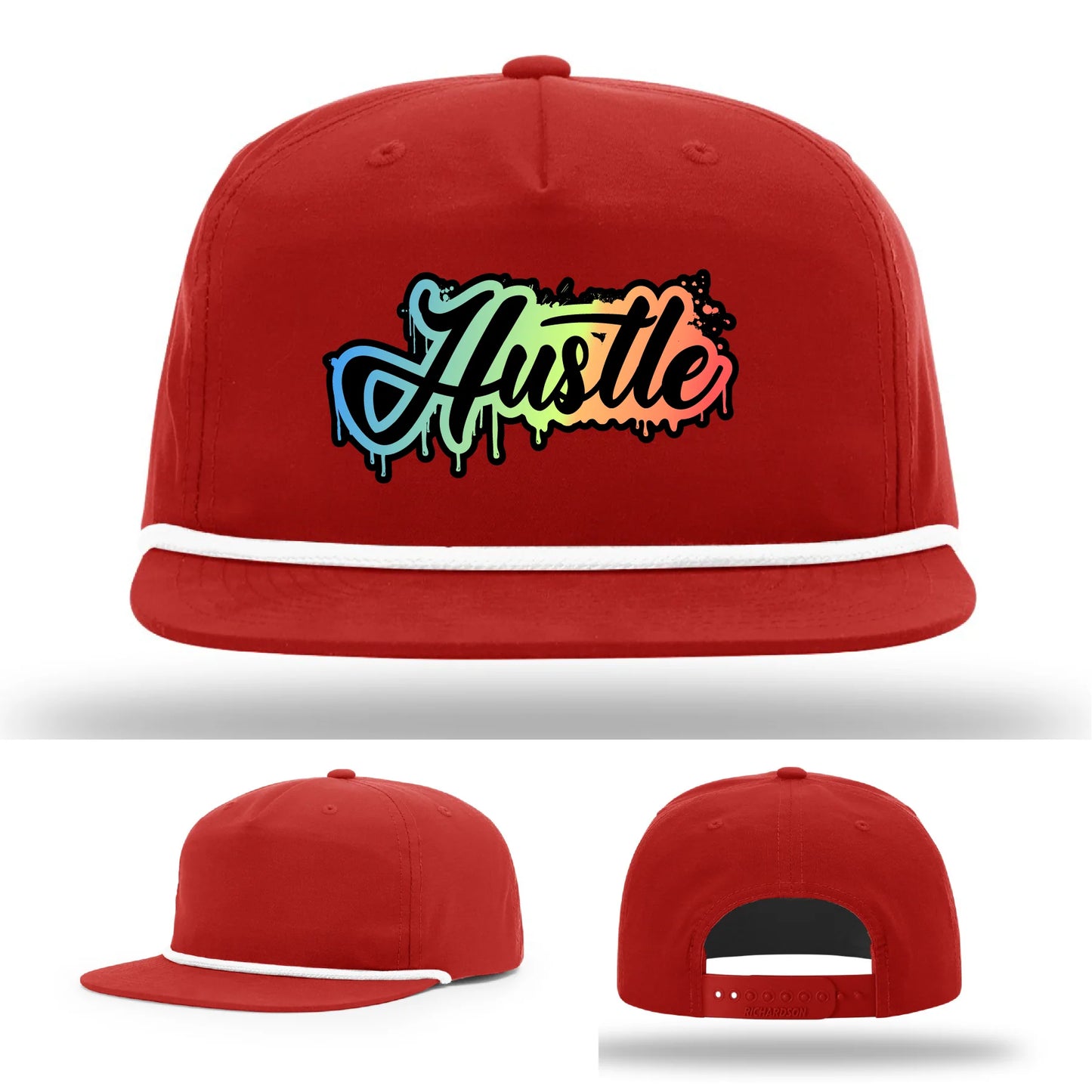 Hustle Leather Patch Hat