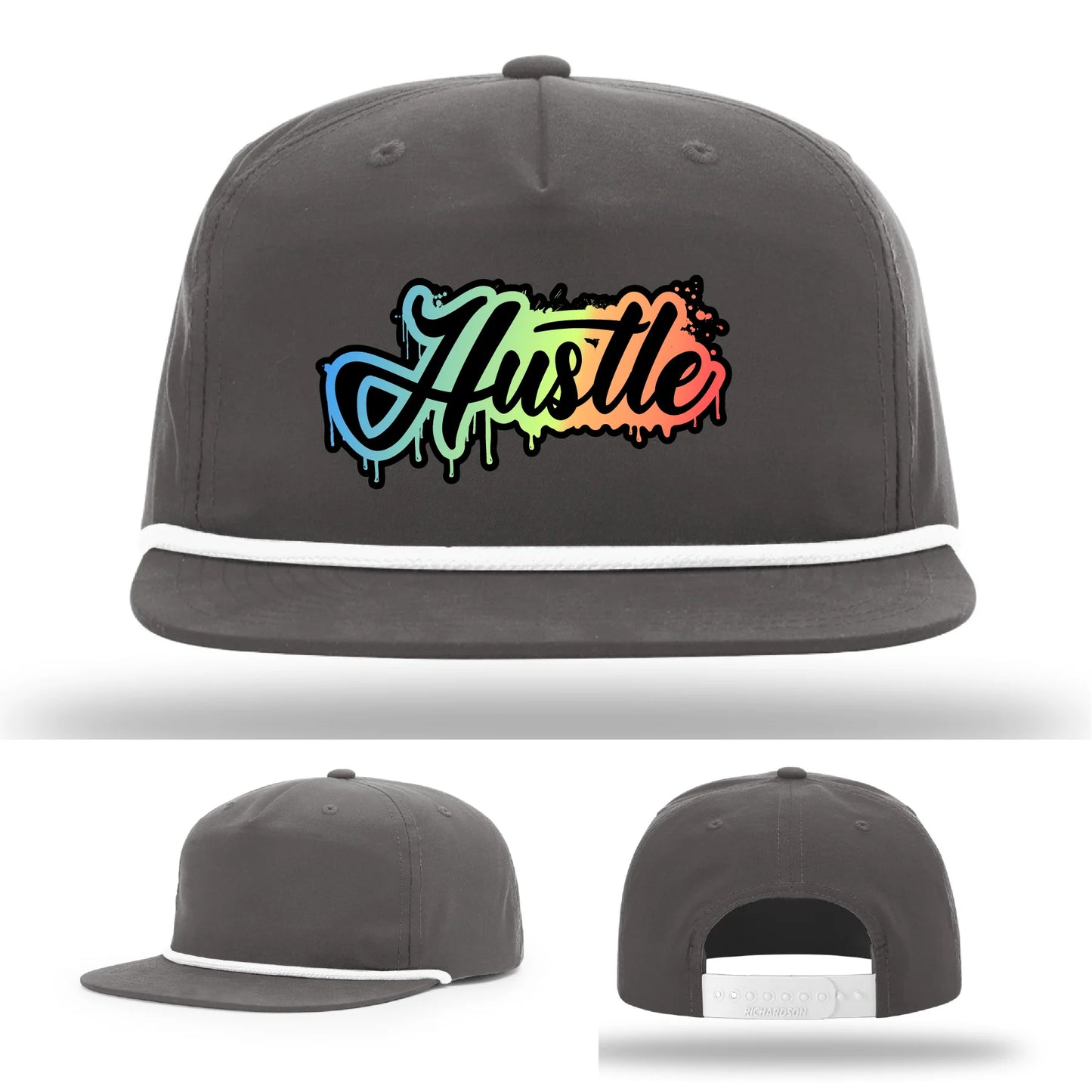 Hustle Leather Patch Hat