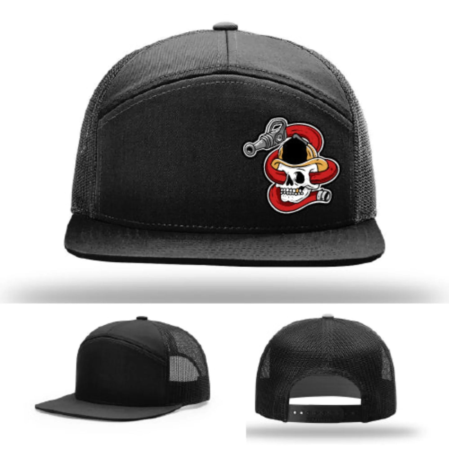 Get Hosed Hat | Firefighter Leather Patch Design