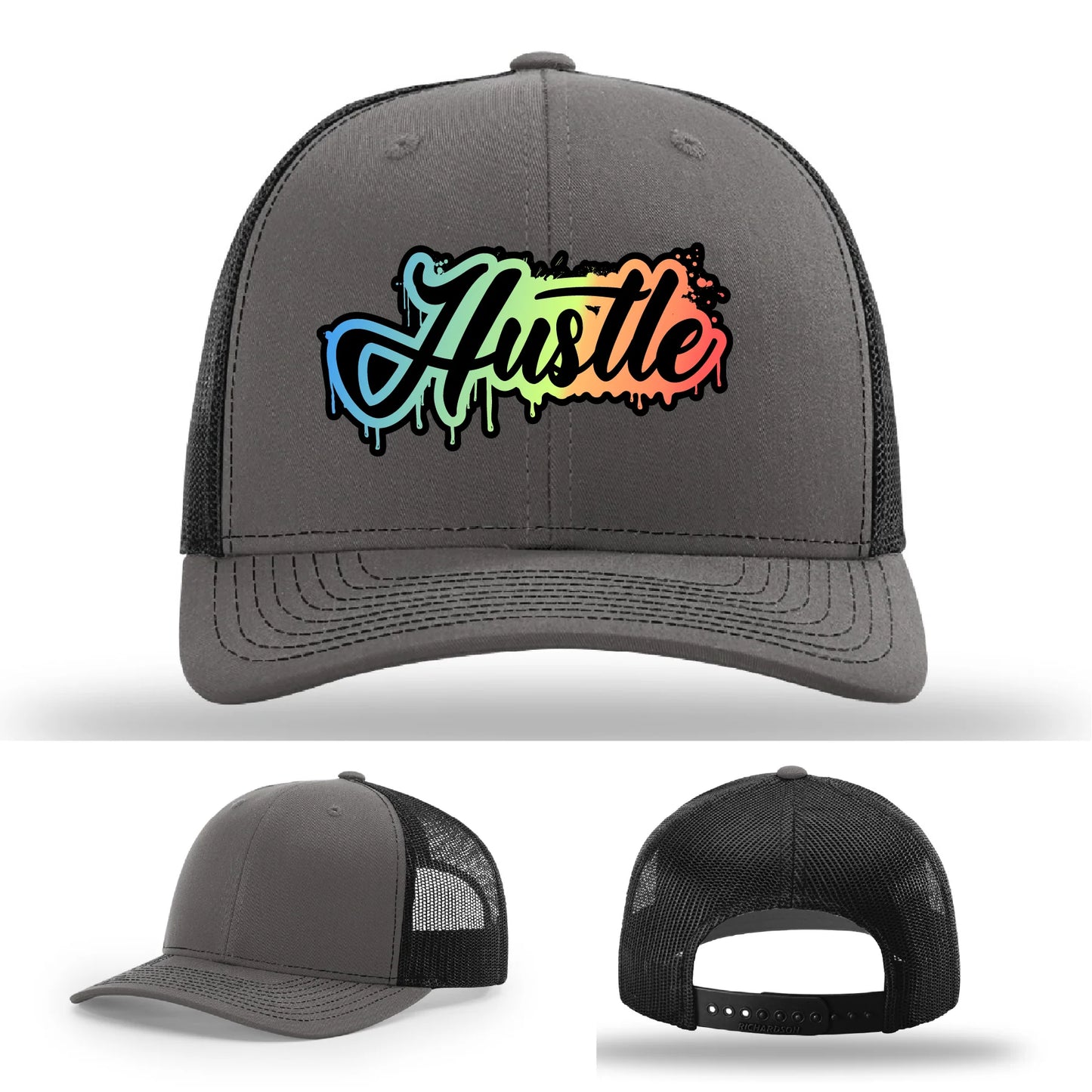 Hustle Leather Patch Hat