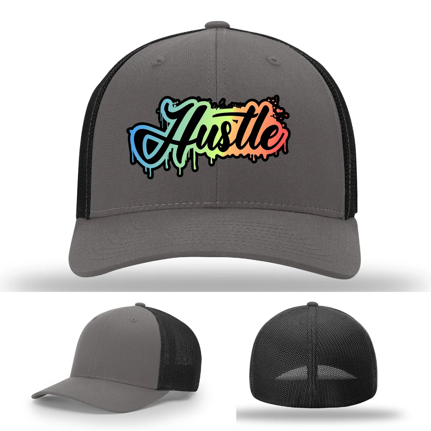 Hustle Leather Patch Hat