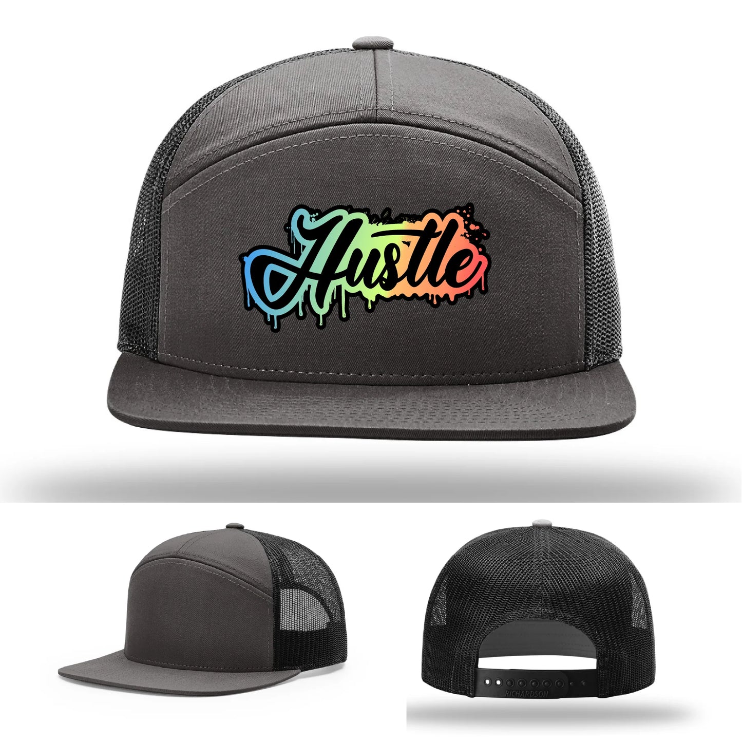 Hustle Leather Patch Hat
