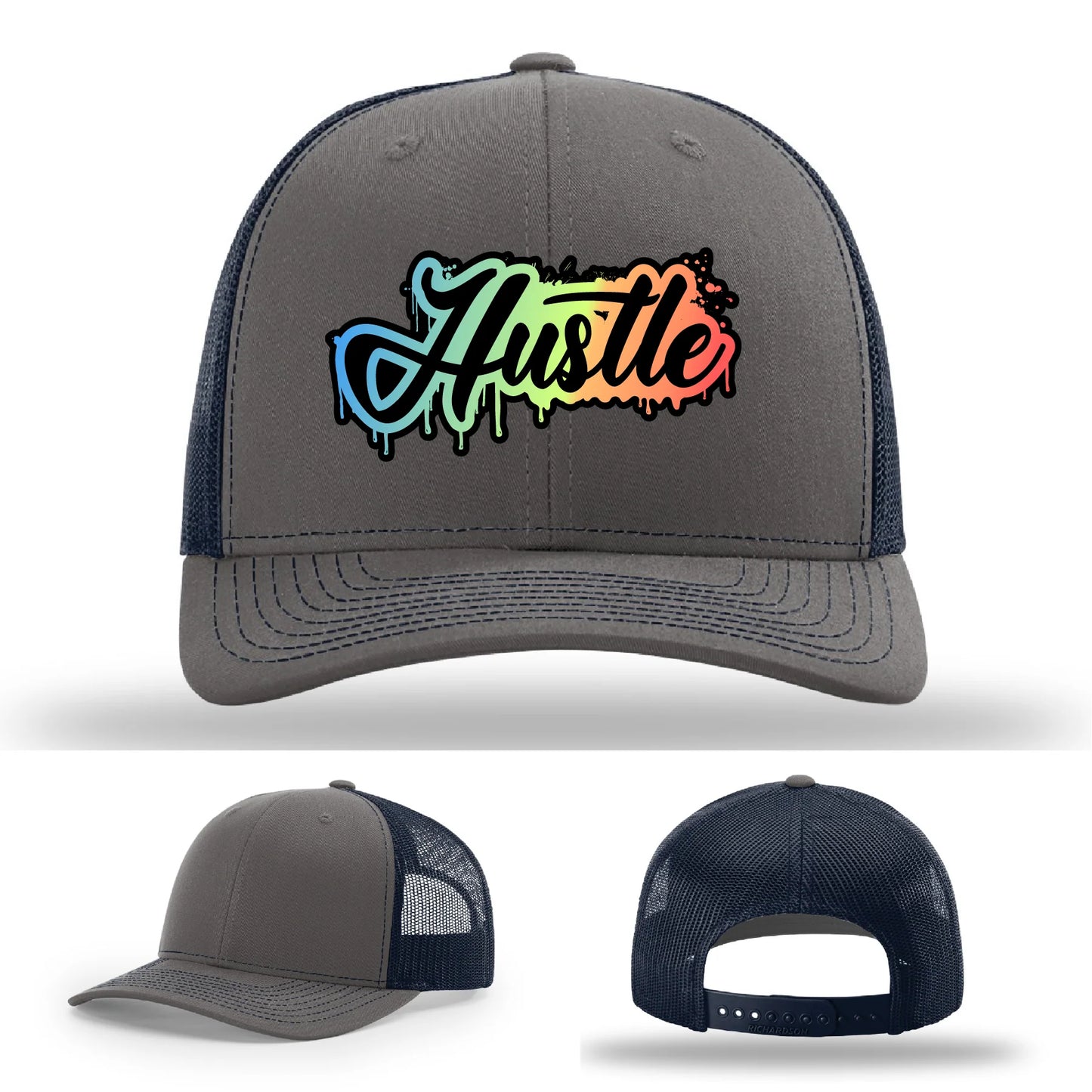 Hustle Leather Patch Hat