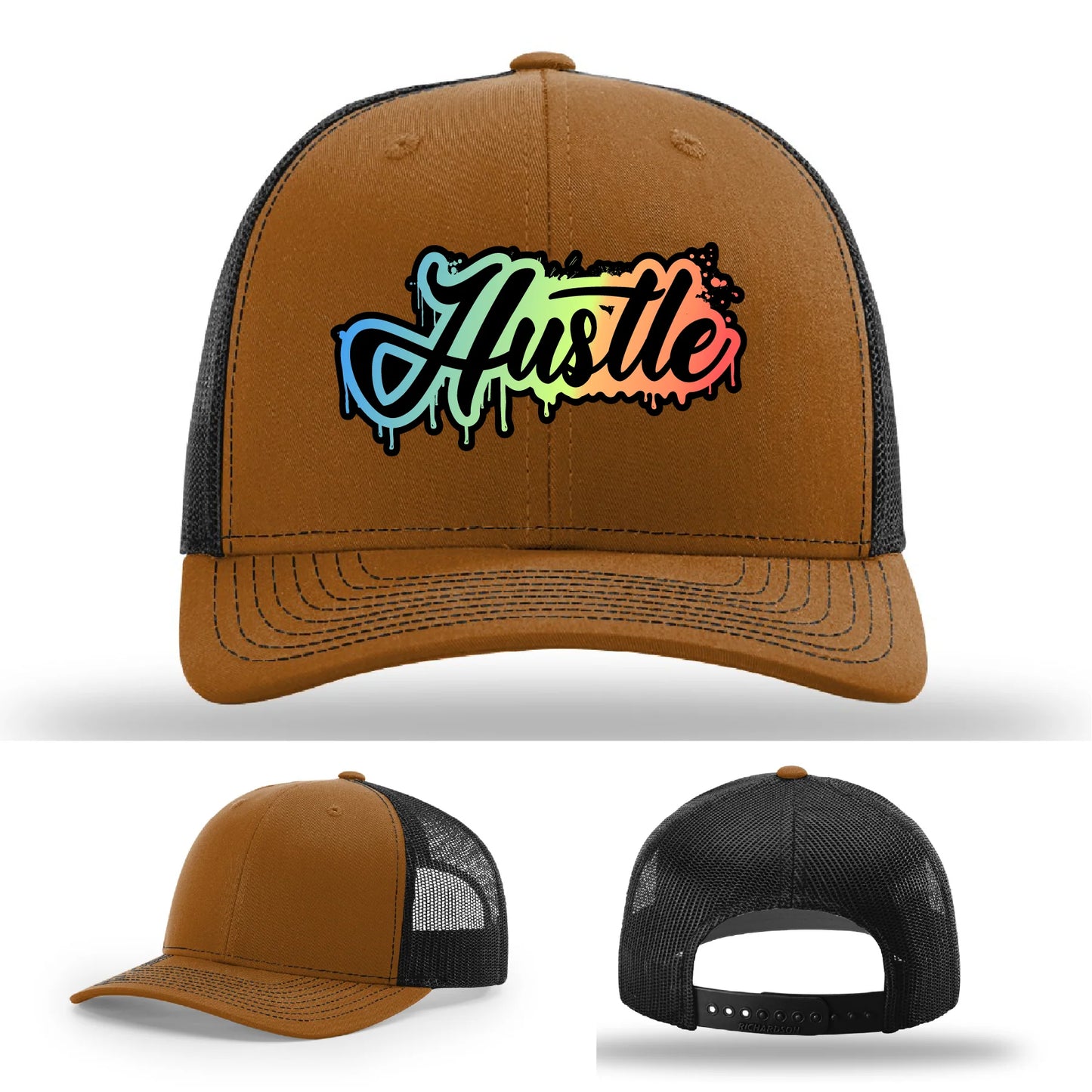 Hustle Leather Patch Hat