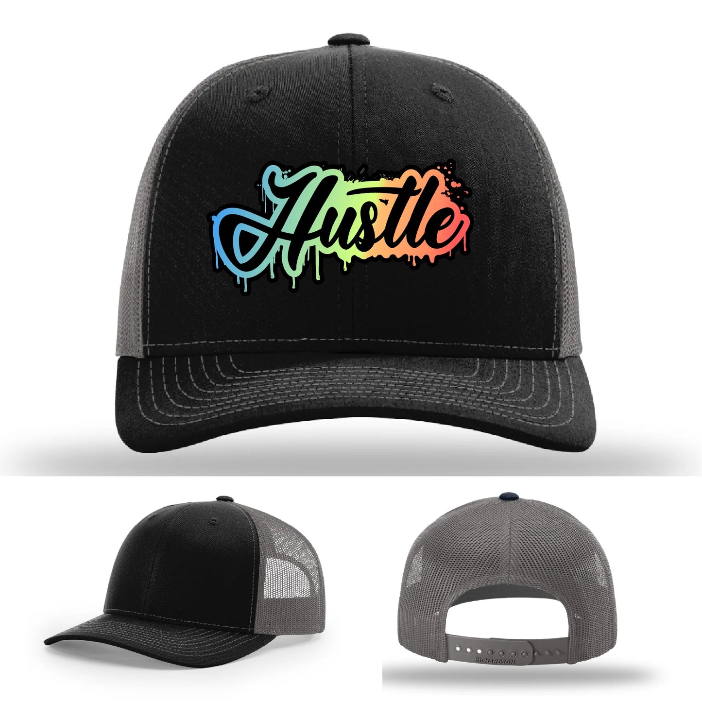 Hustle Leather Patch Hat
