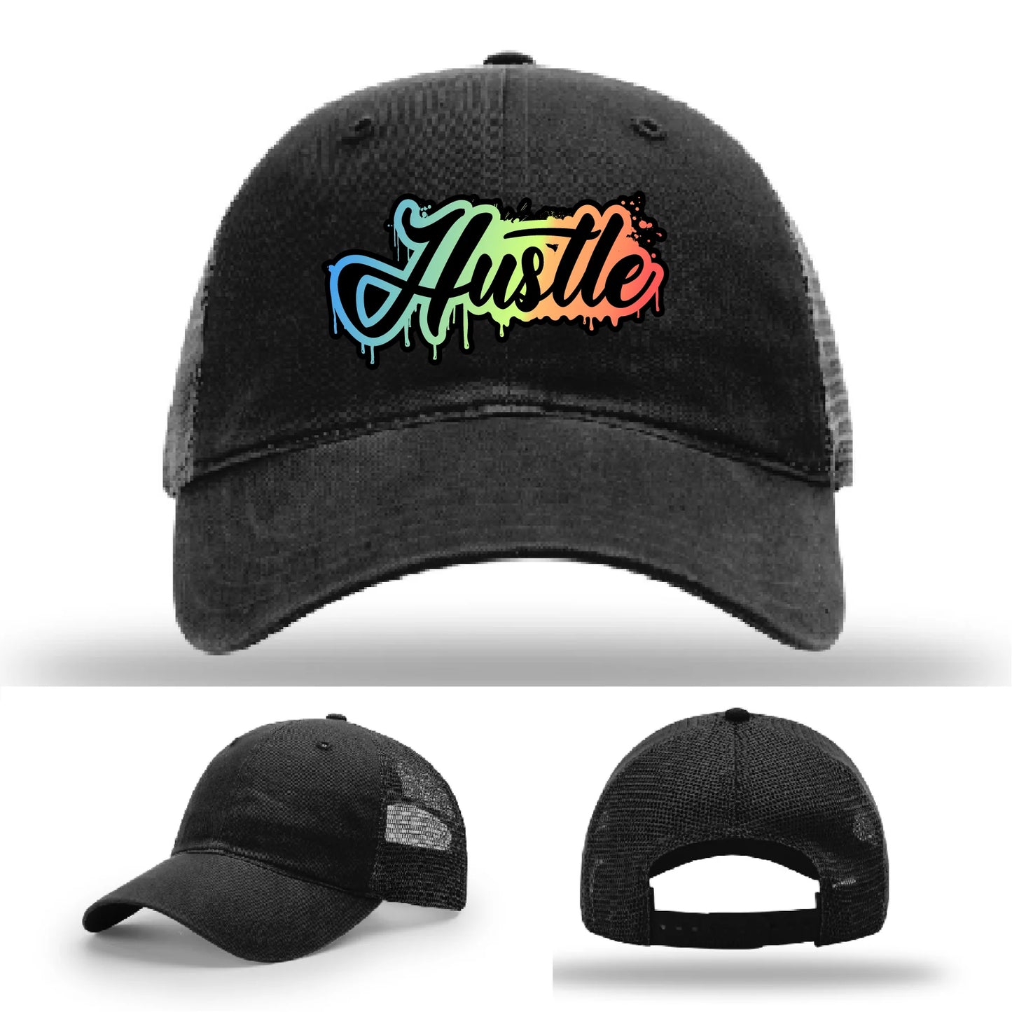 Hustle Leather Patch Hat
