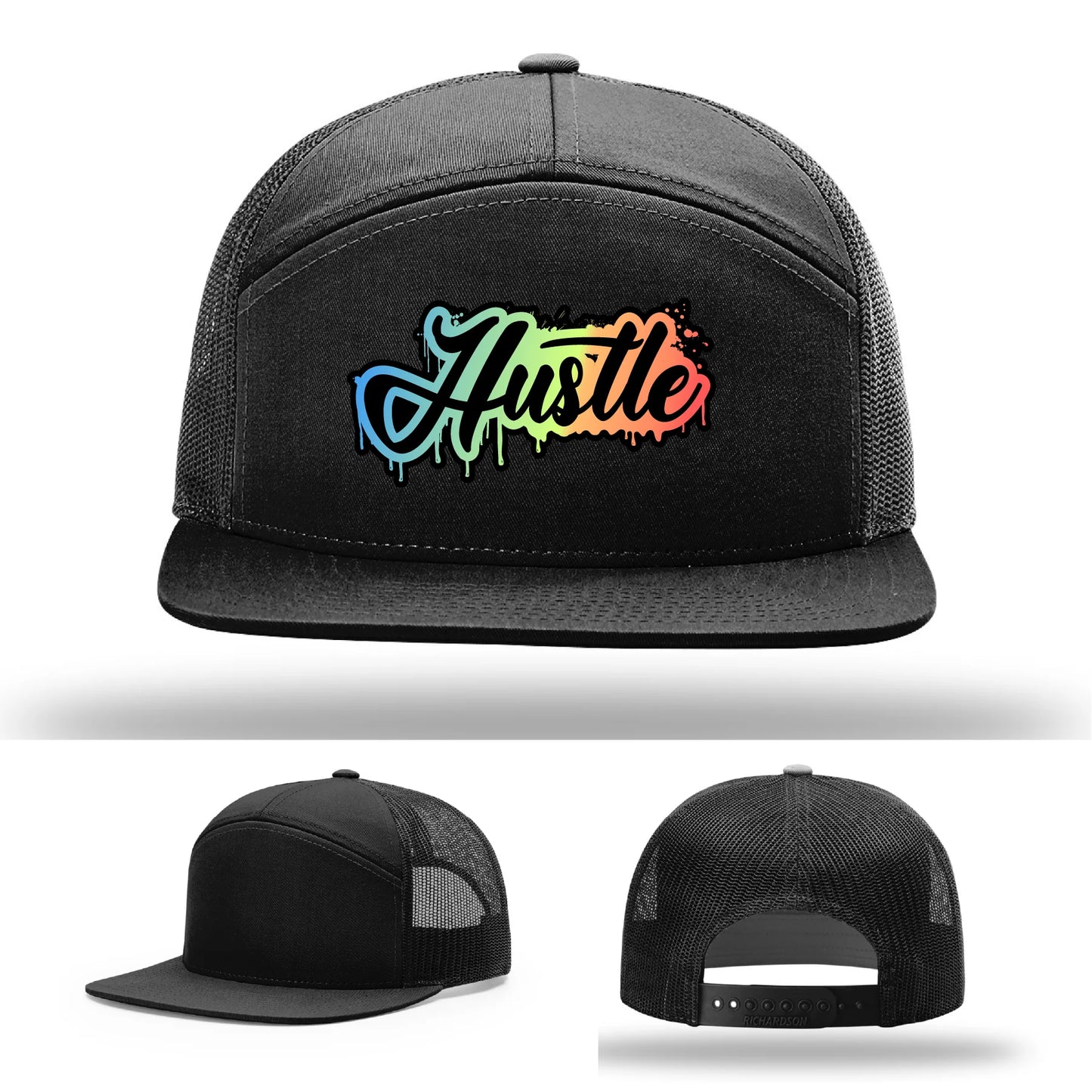 Hustle Leather Patch Hat