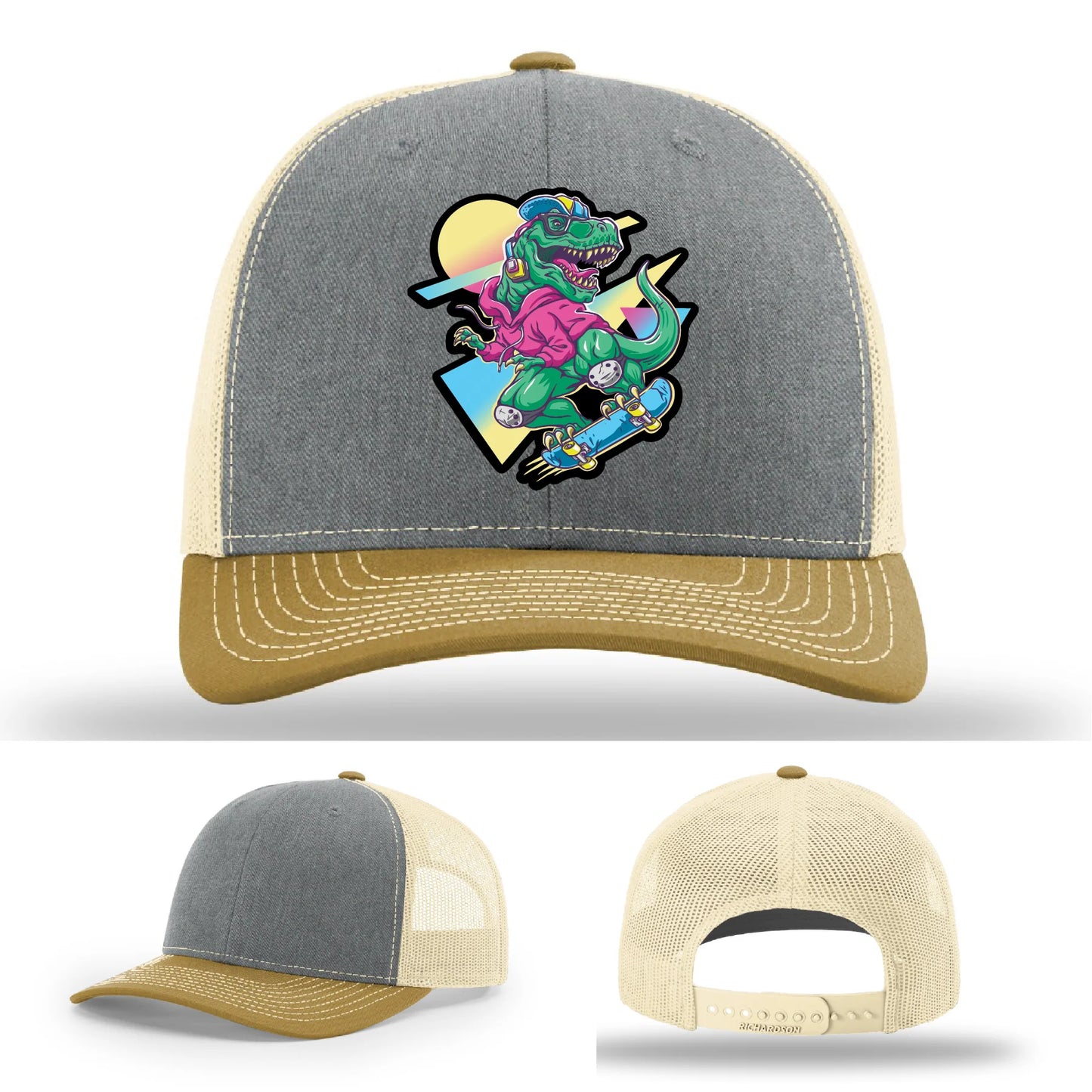 Skater Rex Leather Patch Hat