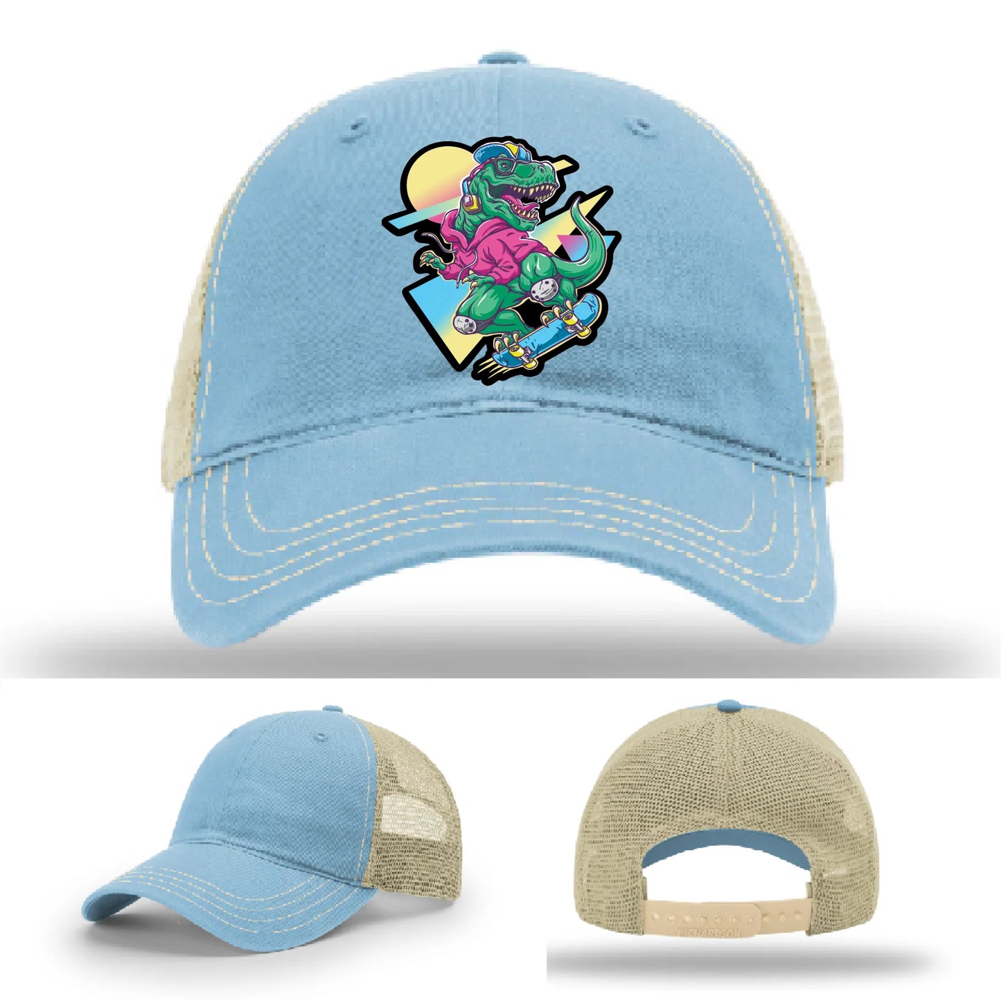Skater Rex Leather Patch Hat