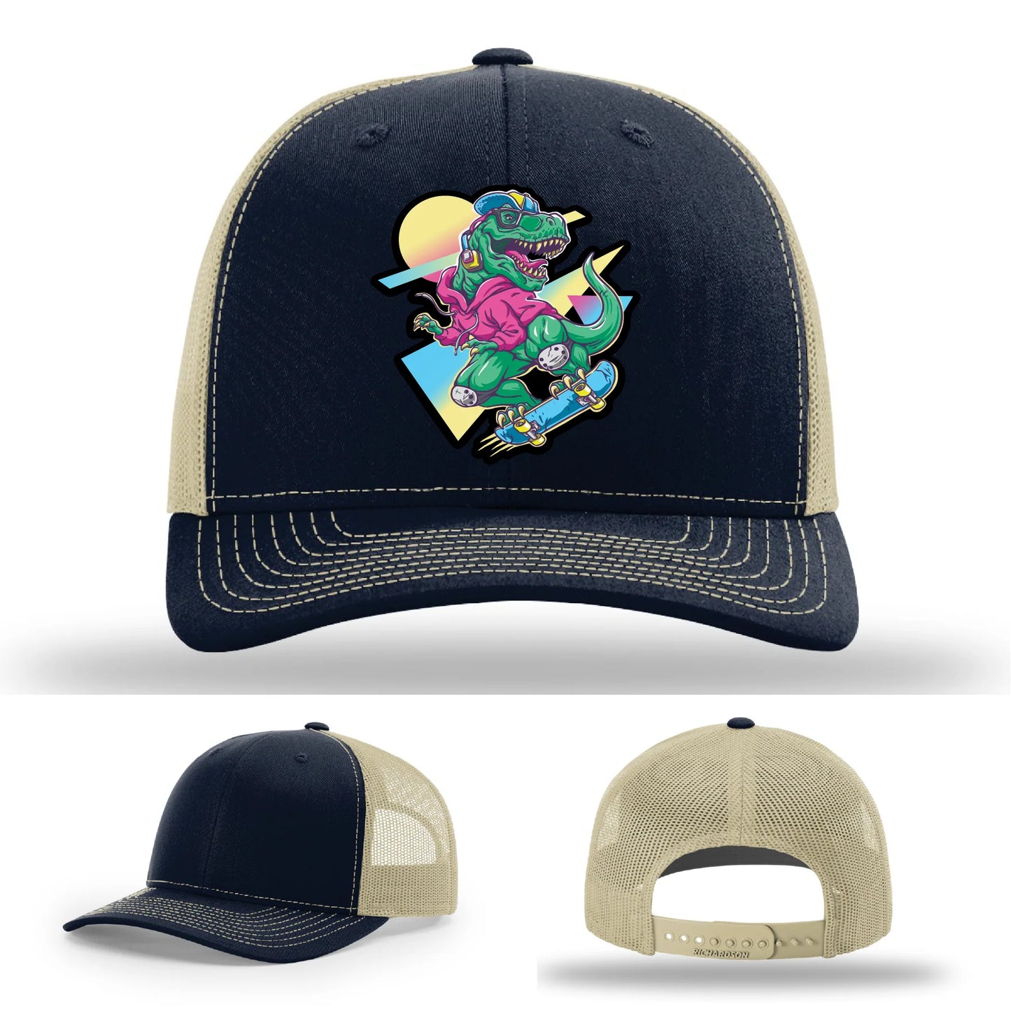 Skater Rex Leather Patch Hat
