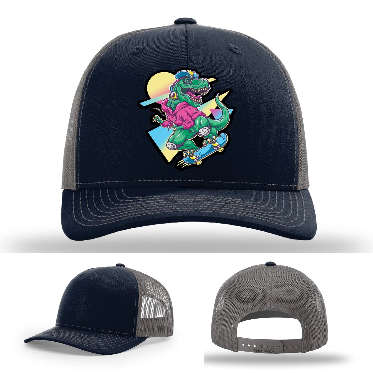 Skater Rex Leather Patch Hat
