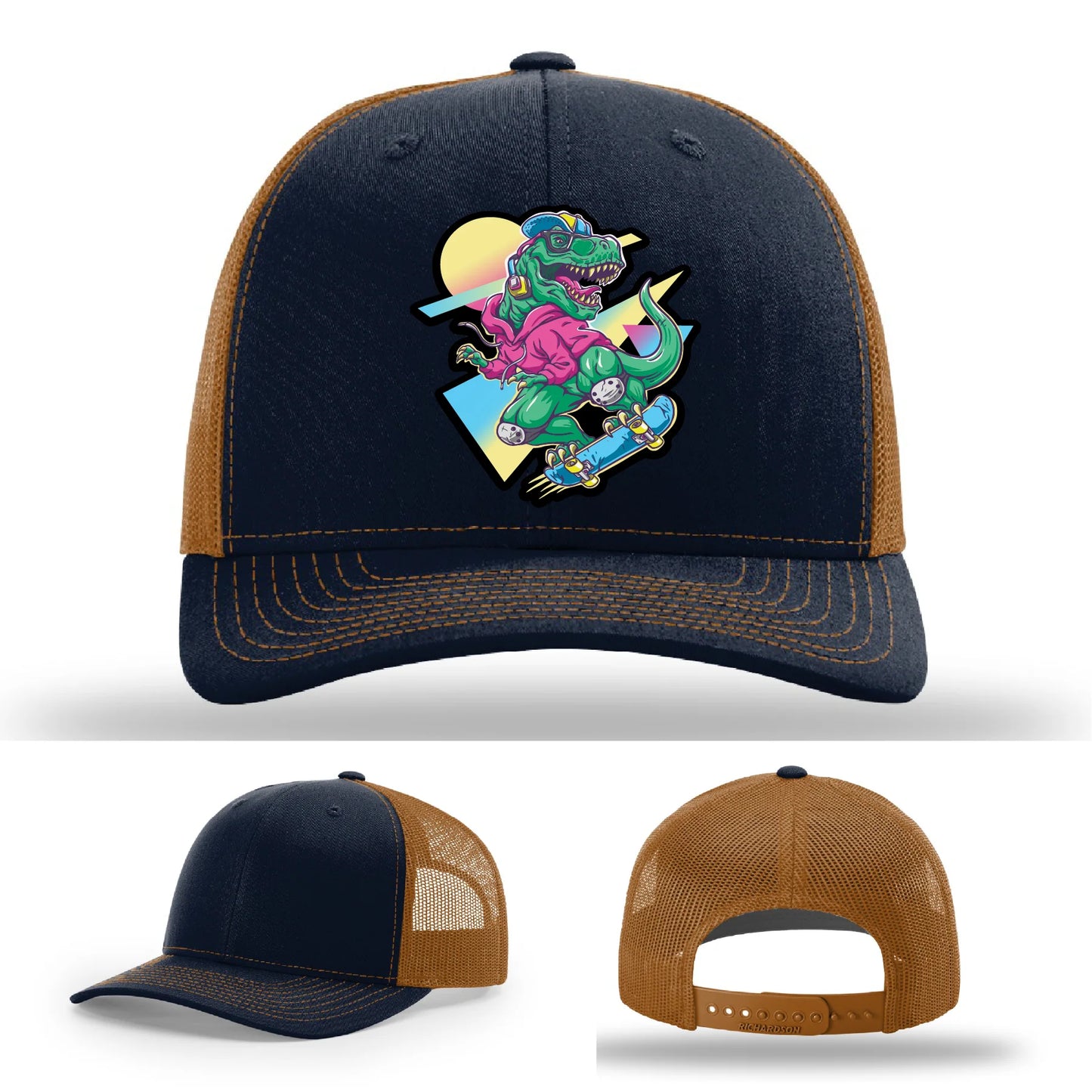 Skater Rex Leather Patch Hat