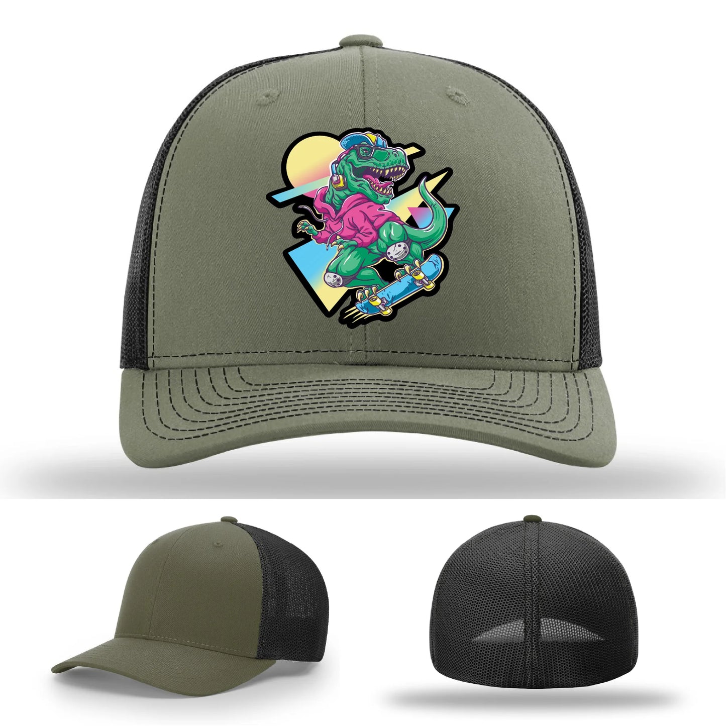 Skater Rex Leather Patch Hat