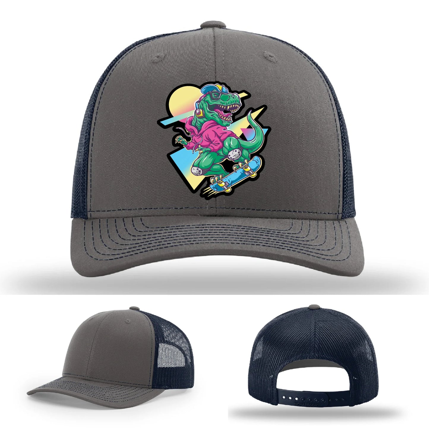Skater Rex Leather Patch Hat