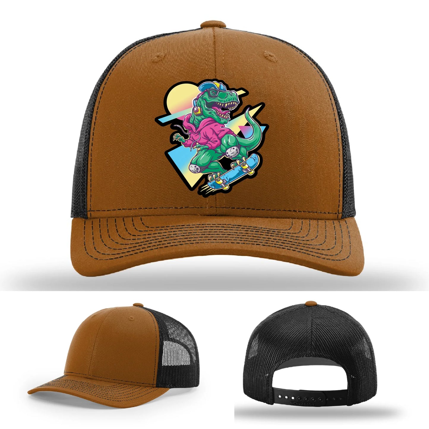 Skater Rex Leather Patch Hat