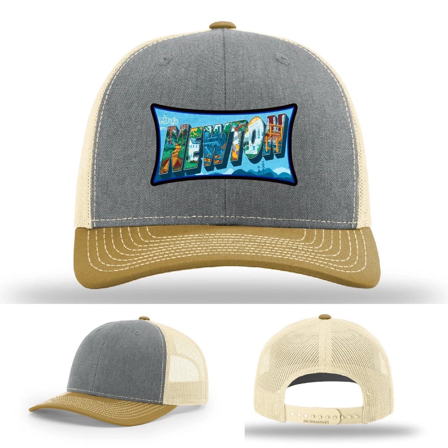 Newton NC leather patch hat