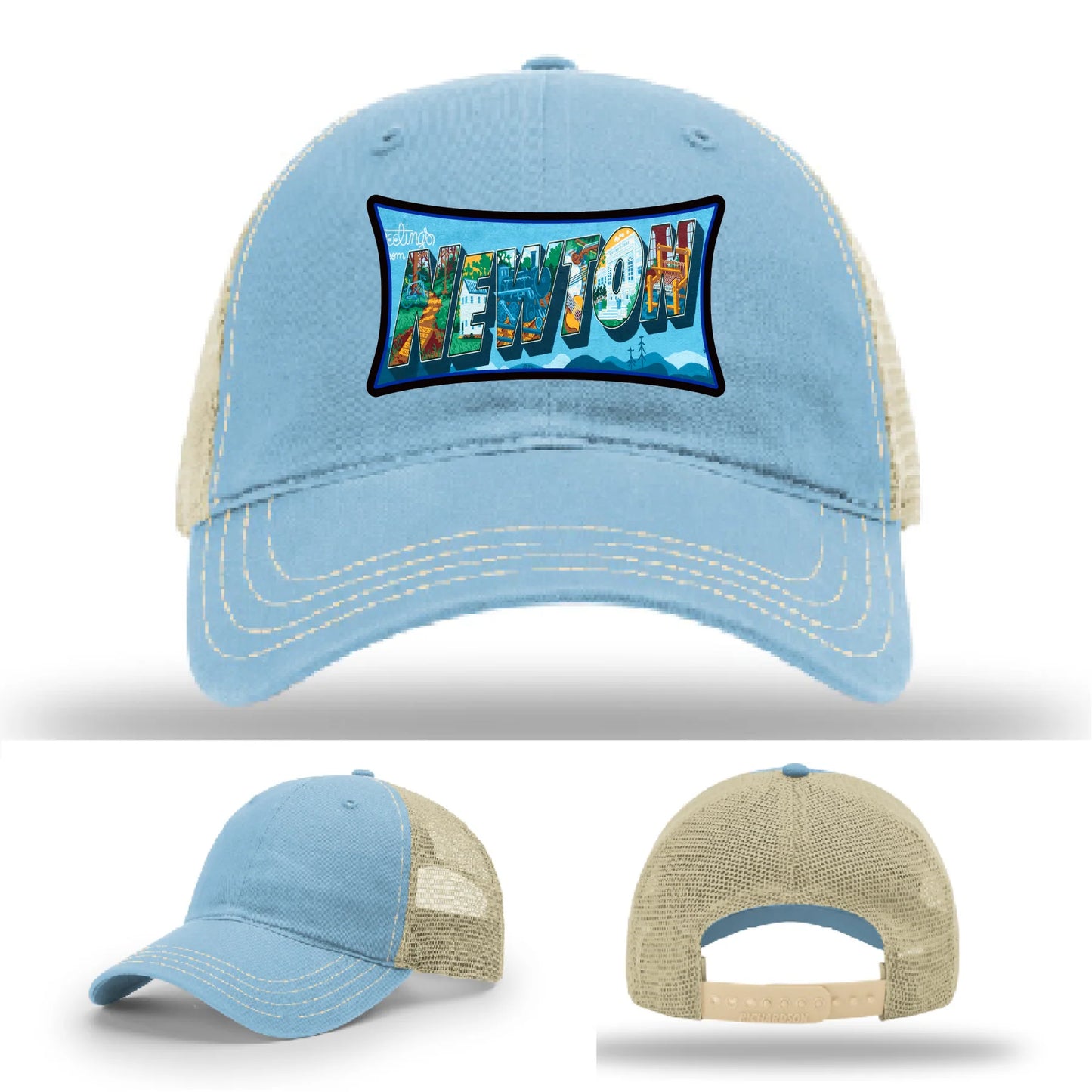 Newton NC leather patch hat
