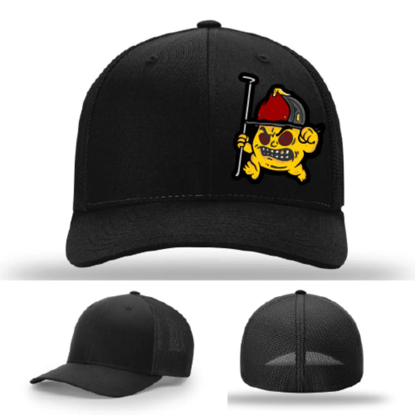 Backdraft Bastard Firefighter Leather Patch Hat