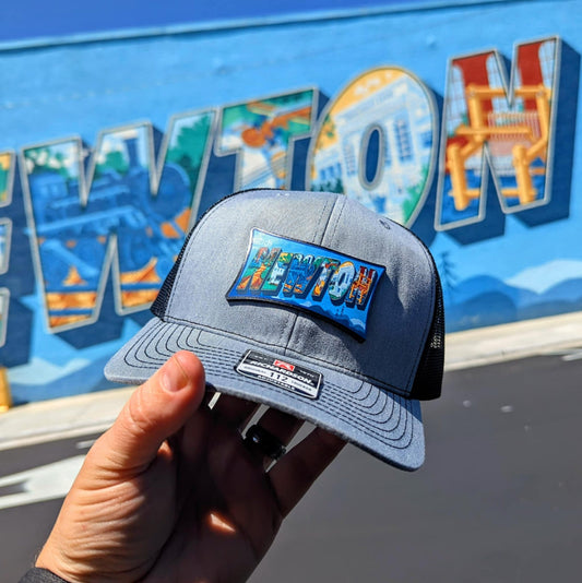 Newton NC leather patch hat