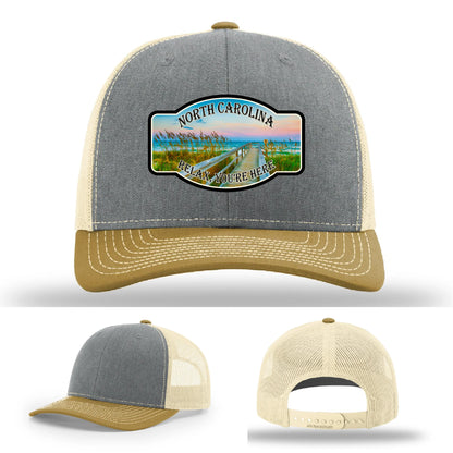 Relax You’re Here Leather Patch Hat