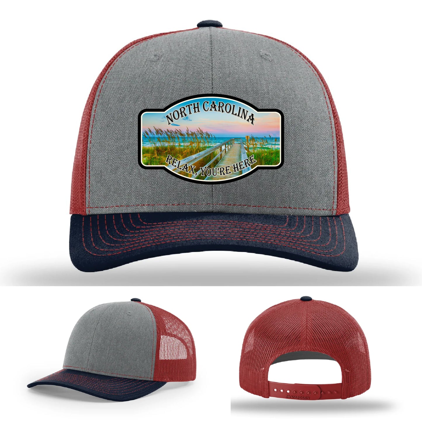 Relax You’re Here Leather Patch Hat