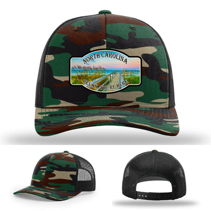Relax You’re Here Leather Patch Hat