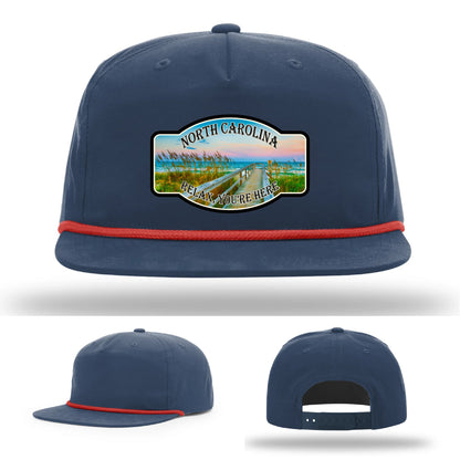 Relax You’re Here Leather Patch Hat