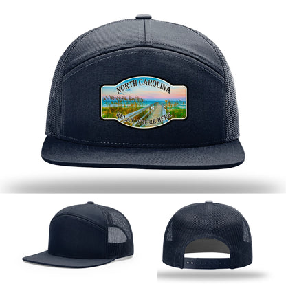 Relax You’re Here Leather Patch Hat