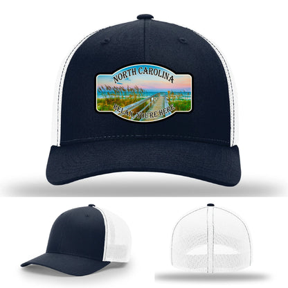 Relax You’re Here Leather Patch Hat