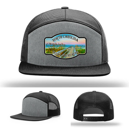 Relax You’re Here Leather Patch Hat