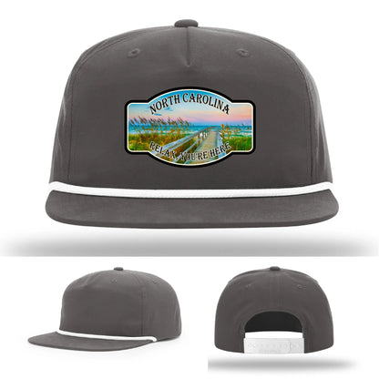 Relax You’re Here Leather Patch Hat
