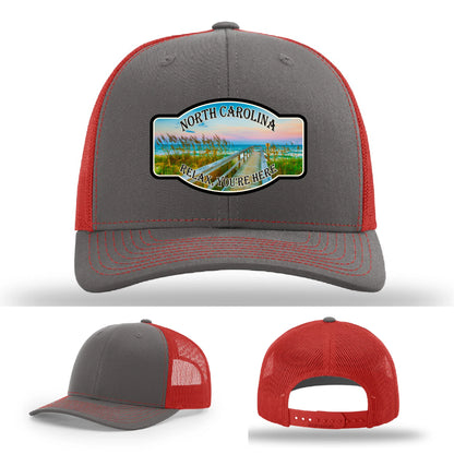 Relax You’re Here Leather Patch Hat