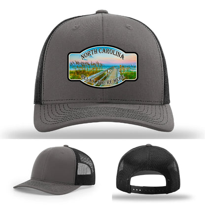 Relax You’re Here Leather Patch Hat