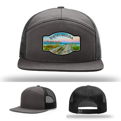Relax You’re Here Leather Patch Hat