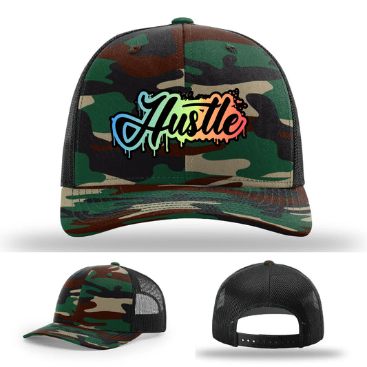 Hustle Leather Patch Hat