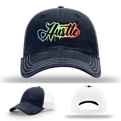 Hustle Leather Patch Hat