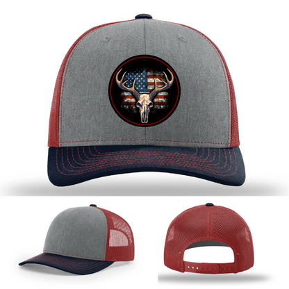 Patriotic Buck – Round Patch