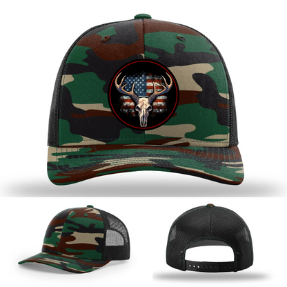 Patriotic Buck – Round Patch