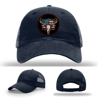 Patriotic Buck – Round Patch