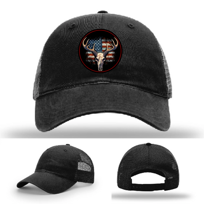 Patriotic Buck – Round Patch