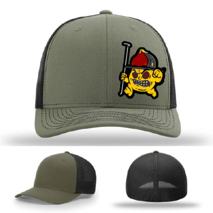 Backdraft Bastard Firefighter Leather Patch Hat