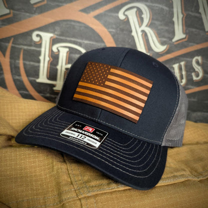 Old Glory Hat | Leather Patch American Flag Design