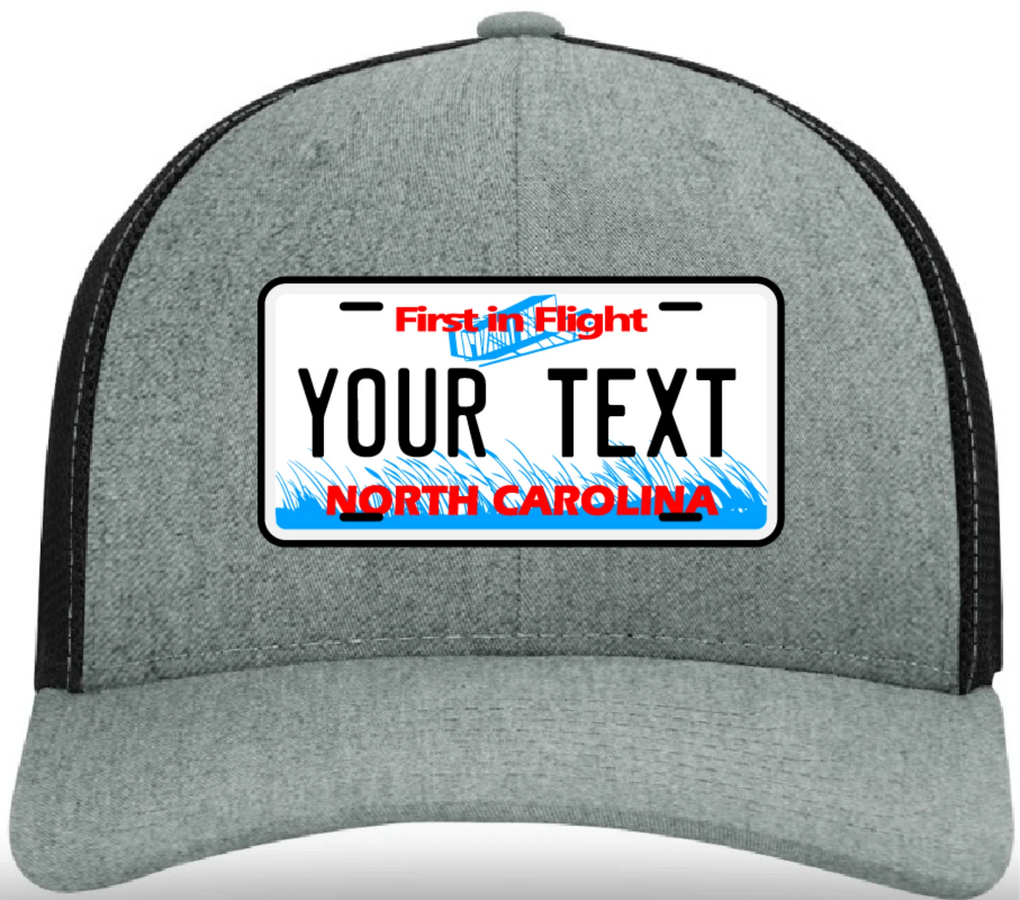 Custom License Plate Leather Patch Hat