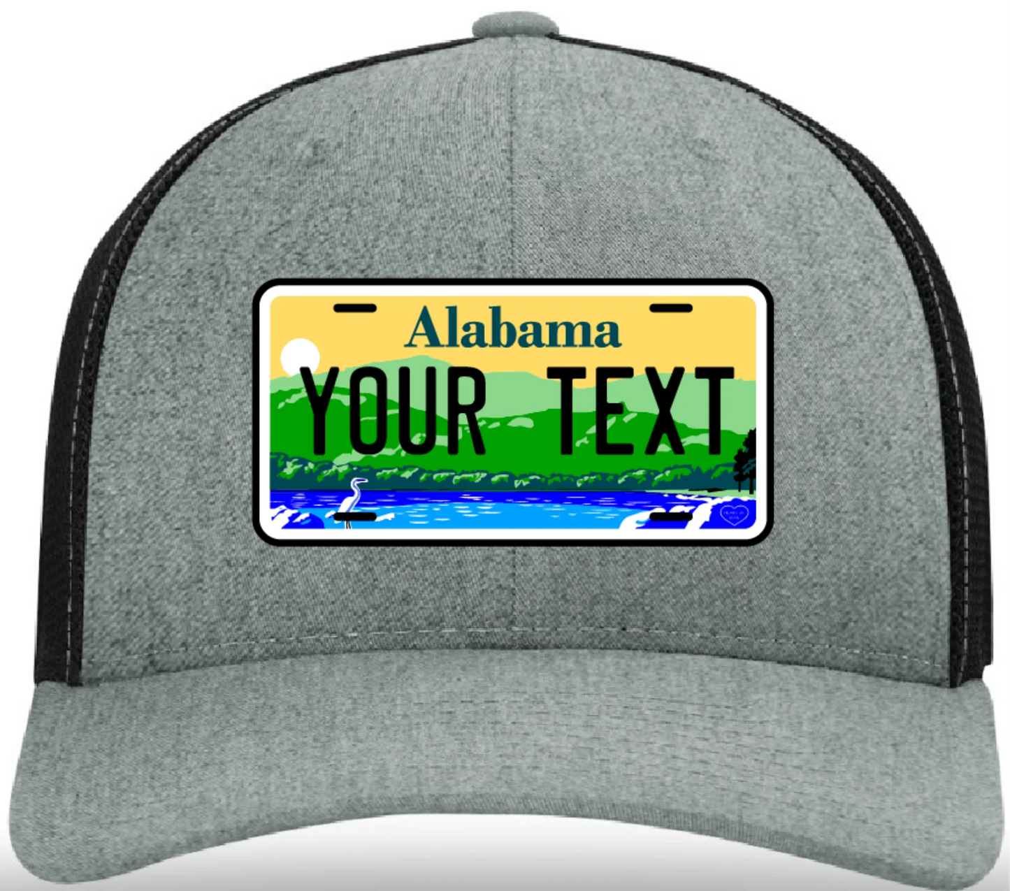 Custom License Plate Leather Patch Hat
